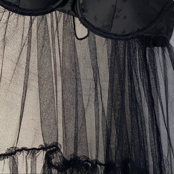 VS DREAM ANGELS STRIPED MESH BABYDOLL Sexy Little - Picture 5 of 8